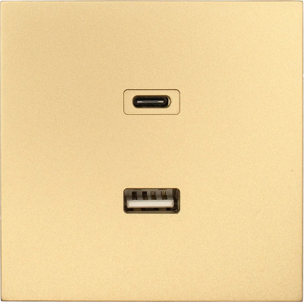 Изображение товара Розетка Lezard Zima 704-3688-192TC (золото)