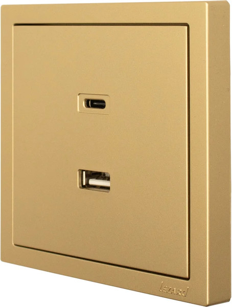 Изображение товара Розетка Lezard Zima 704-3688-192TC (золото)