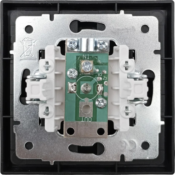 Изображение товара Розетка Lezard Zima 704-4288-130 (черный бархат)