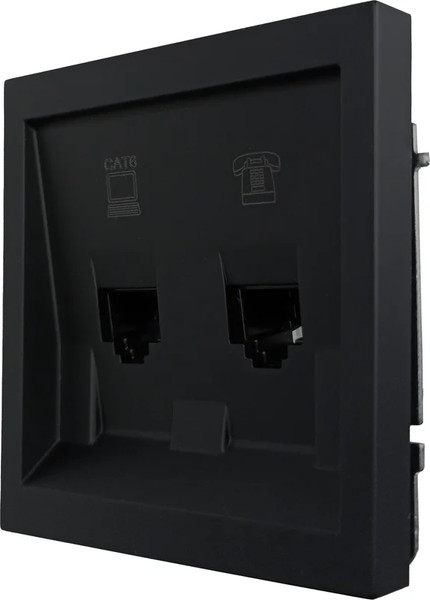 Изображение товара Розетка Lezard Zima 704-4288-144 (черный бархат)