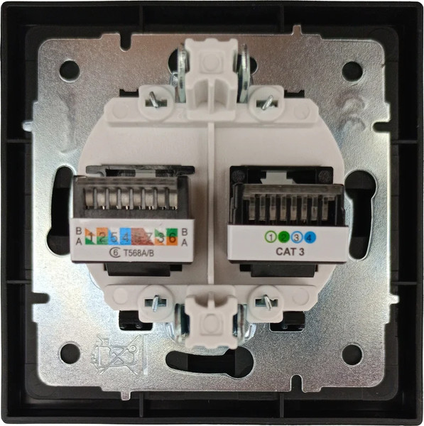 Изображение товара Розетка Lezard Zima 704-4288-144 (черный бархат)