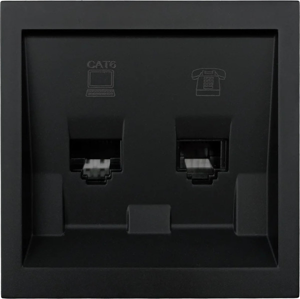 Изображение товара Розетка Lezard Zima 704-4288-144 (черный бархат)