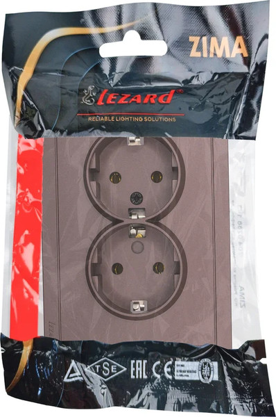 Изображение товара Розетка Lezard Zima 704-7300-127BQC (шоколад)