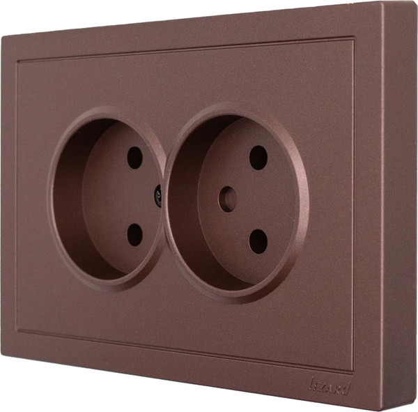 Изображение товара Розетка Lezard Zima 704-7300-128BQC (шоколад)