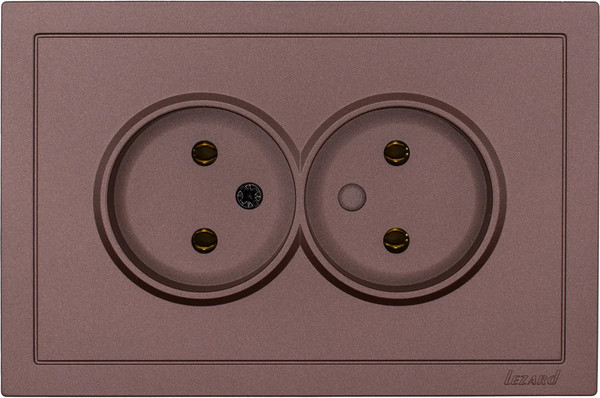 Изображение товара Розетка Lezard Zima 704-7300-128BQC (шоколад)