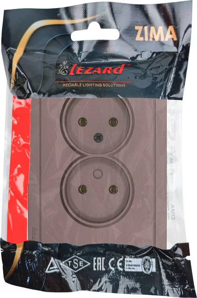 Изображение товара Розетка Lezard Zima 704-7300-128BQC (шоколад)