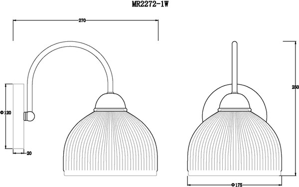 Изображение товара Бра MyFar Flora MR2272-1W