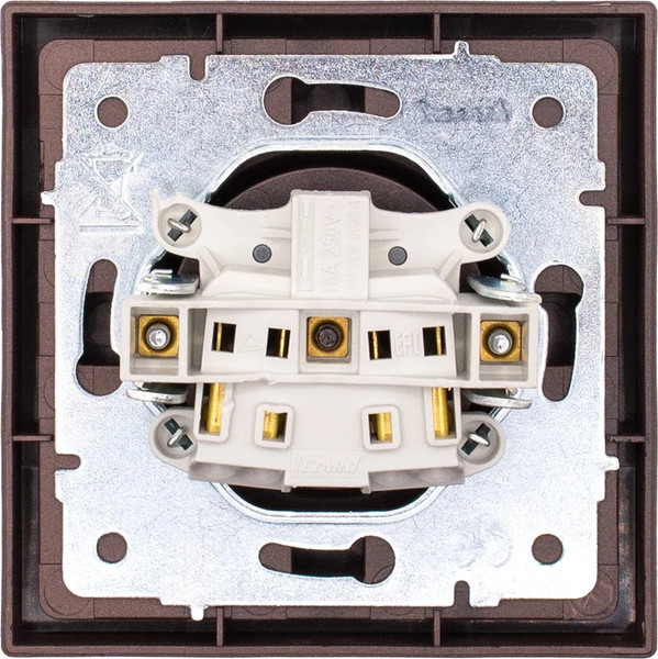 Изображение товара Розетка Lezard Zima 704-7388-121BQC (шоколад)