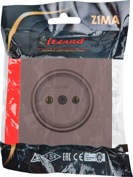 Изображение товара Розетка Lezard Zima 704-7388-121BQC (шоколад)