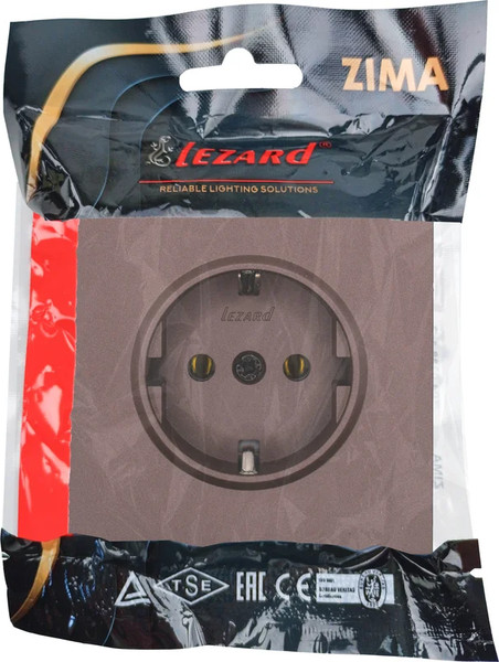 Изображение товара Розетка Lezard Zima 704-7388-122BQC (шоколад)