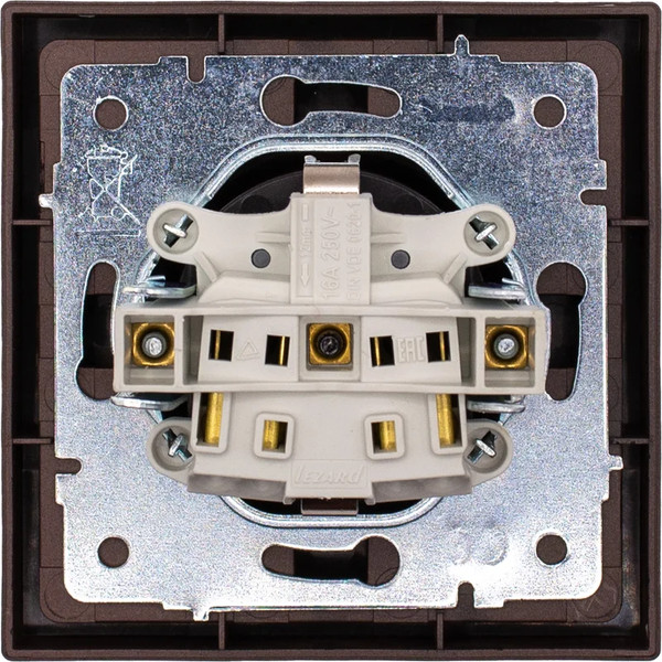 Изображение товара Розетка Lezard Zima 704-7388-122BQC (шоколад)