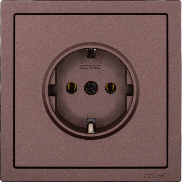 Изображение товара Розетка Lezard Zima 704-7388-122BQC (шоколад)
