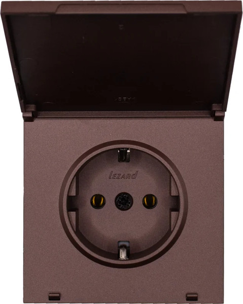 Изображение товара Розетка Lezard Zima 704-7388-123BQC (шоколад)