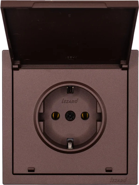 Изображение товара Розетка Lezard Zima 704-7388-123BQC (шоколад)