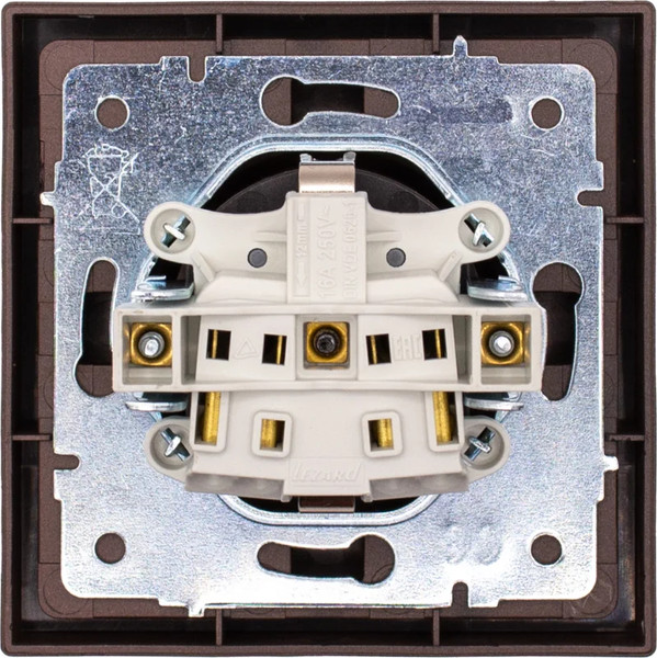 Изображение товара Розетка Lezard Zima 704-7388-123BQC (шоколад)