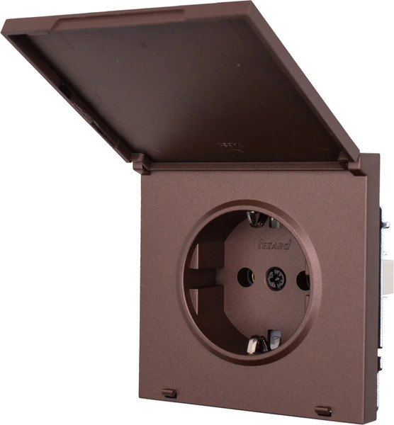 Изображение товара Розетка Lezard Zima 704-7388-123BQC (шоколад)