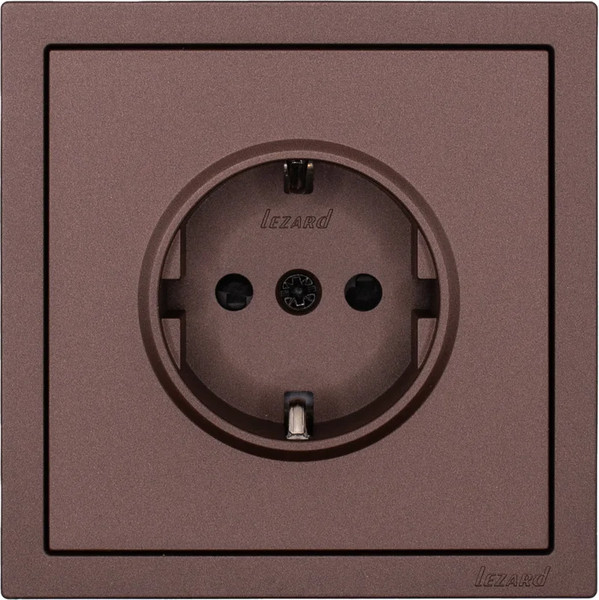 Изображение товара Розетка Lezard Zima 704-7388-124BQC (шоколад)
