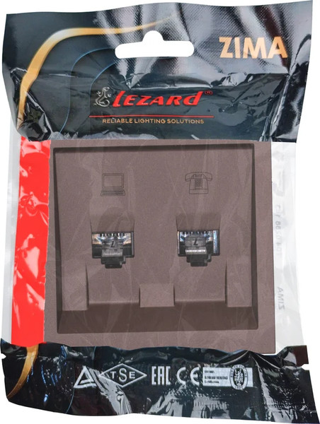 Изображение товара Розетка Lezard Zima 704-7388-143 (шоколад)