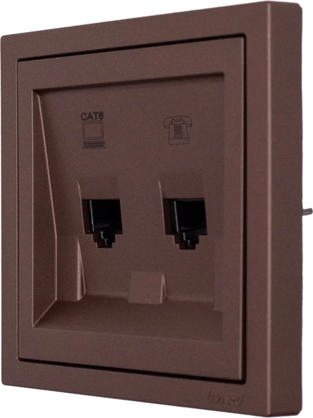 Изображение товара Розетка Lezard Zima 704-7388-144 (шоколад)