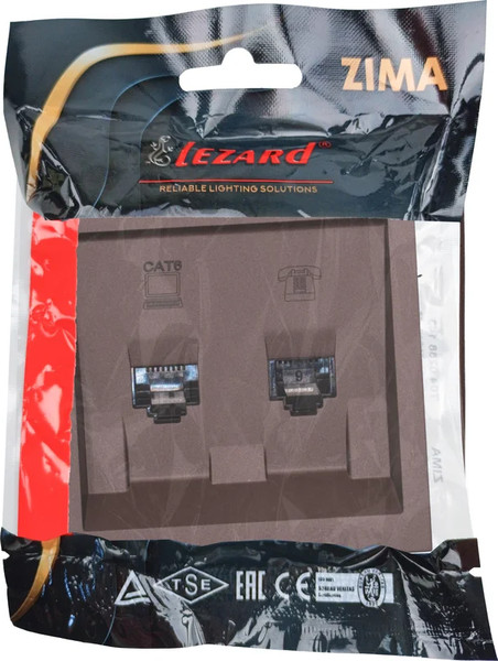Изображение товара Розетка Lezard Zima 704-7388-144 (шоколад)