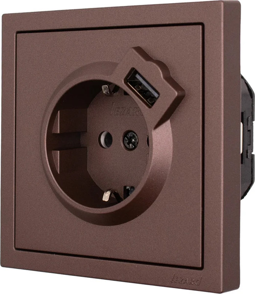 Изображение товара Розетка Lezard Zima 704-7388-181 (шоколад)