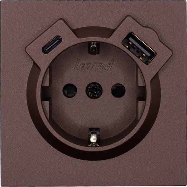 Изображение товара Розетка Lezard Zima 704-7388-181TC (шоколад)