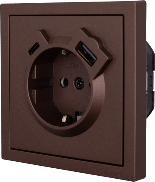 Изображение товара Розетка Lezard Zima 704-7388-181TC (шоколад)