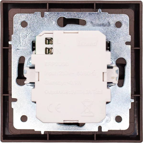 Изображение товара Розетка Lezard Zima 704-7388-192 (шоколад)