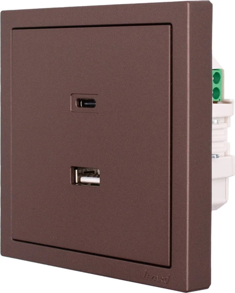 Изображение товара Розетка Lezard Zima 704-7388-192TC (шоколад)