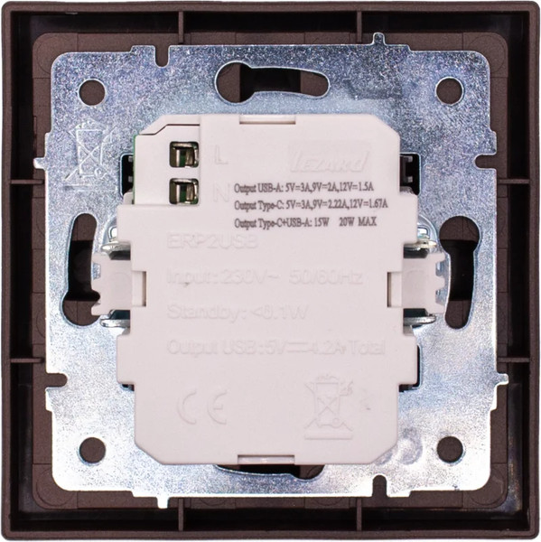 Изображение товара Розетка Lezard Zima 704-7388-192TC (шоколад)