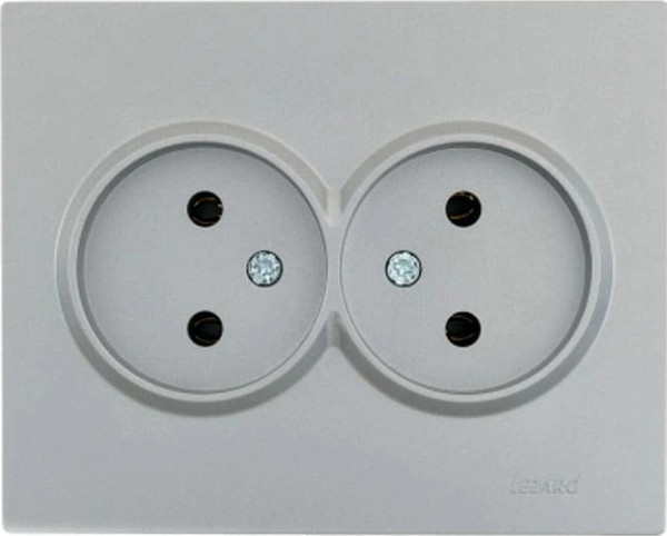 Изображение товара Розетка Lezard Zima 704-7400-128BQC (серый матовый)