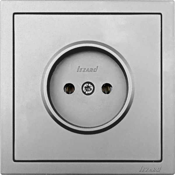 Изображение товара Розетка Lezard Zima 704-7488-121BQC (серый матовый)