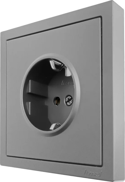 Изображение товара Розетка Lezard Zima 704-7488-122BQC (серый матовый)
