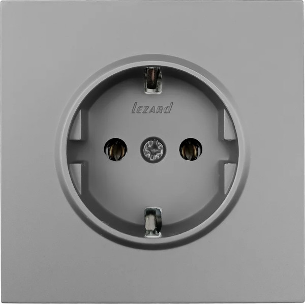 Изображение товара Розетка Lezard Zima 704-7488-122BQC (серый матовый)