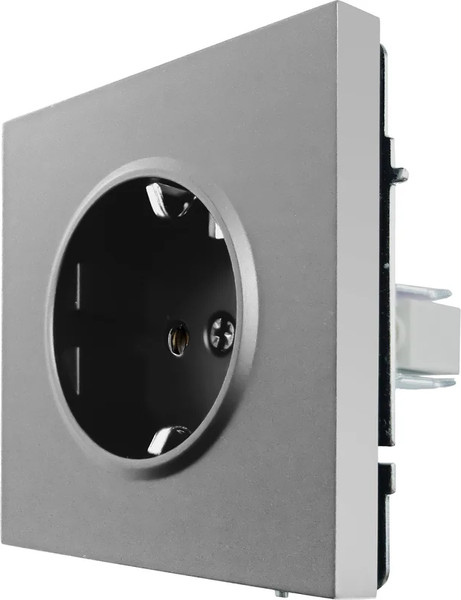 Изображение товара Розетка Lezard Zima 704-7488-122BQC (серый матовый)