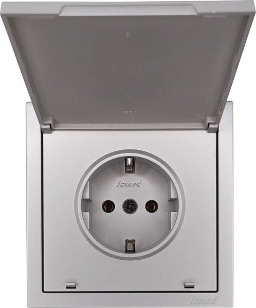 Изображение товара Розетка Lezard Zima 704-7488-123BQC (серый матовый)