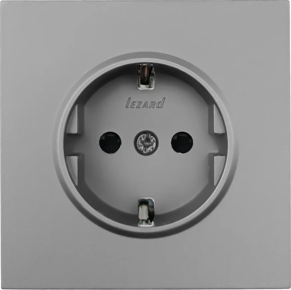 Изображение товара Розетка Lezard Zima 704-7488-124BQC (серый матовый)