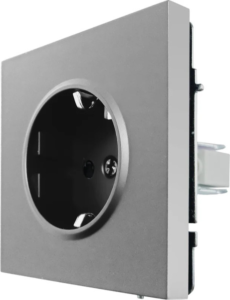 Изображение товара Розетка Lezard Zima 704-7488-124BQC (серый матовый)