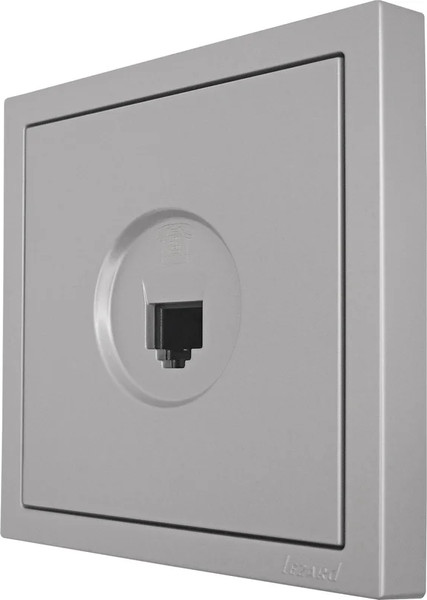 Изображение товара Розетка Lezard Zima 704-7488-137 (серый матовый)
