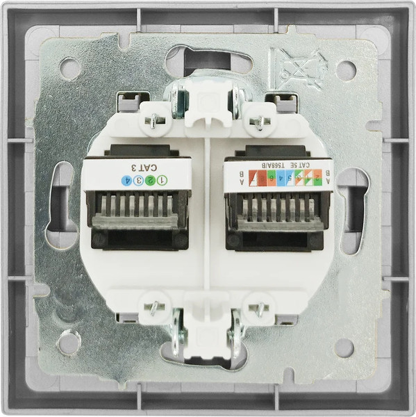 Изображение товара Розетка Lezard Zima 704-7488-143 (серый матовый)
