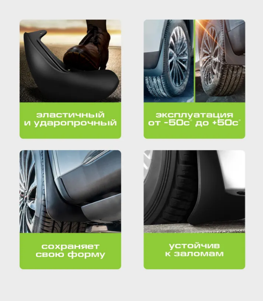 Изображение товара Комплект брызговиков FROSCH NLF.A0N198.E13 для Chery Tiggo 8 Pro/8 Pro Max/8 Pro E+ (2шт, задние)