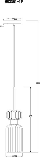 Изображение товара Потолочный светильник MyFar Aubrey MR2360-1P