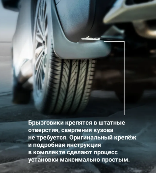 Изображение товара Комплект брызговиков FROSCH NLF.AN0579.E3 для Jetour X90 Plus (2шт, задние)