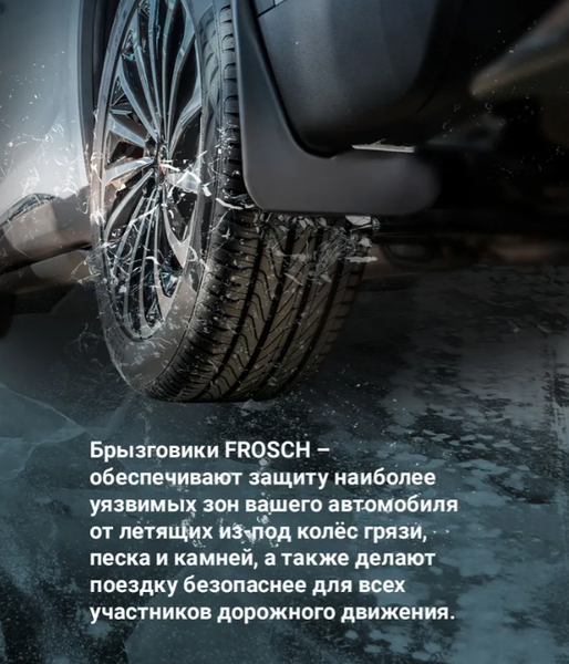 Изображение товара Комплект брызговиков FROSCH NLF.AN0579.E3 для Jetour X90 Plus (2шт, задние)