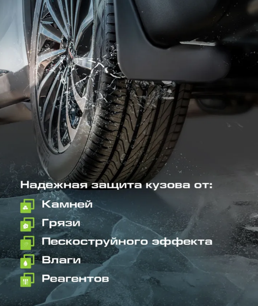 Изображение товара Комплект брызговиков FROSCH NLF.AN0579.F3 для Jetour X90 Plus (2шт, передние)