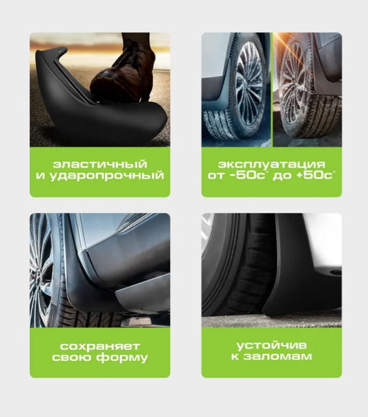 Изображение товара Комплект брызговиков FROSCH NLF.AN0579.F3 для Jetour X90 Plus (2шт, передние)