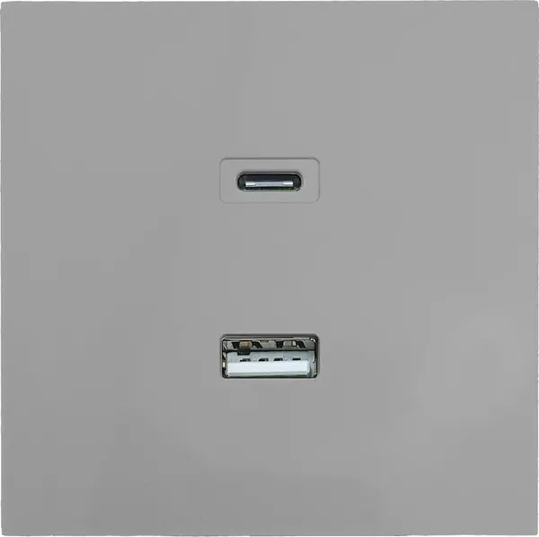 Изображение товара Розетка Lezard Zima 704-7488-192TC (серый матовый)