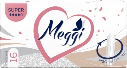 Изображение товара Тампоны гигиенические Meggi Super (16шт)