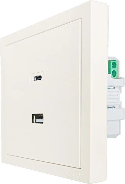 Изображение товара Розетка Lezard Zima 704-9088-192TC (слоновая кость)