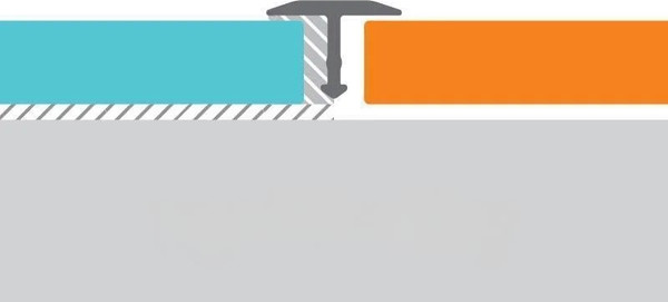 Изображение товара Профиль декоративный Пластал Т-профиль НЕ 270 26 (алюминий)